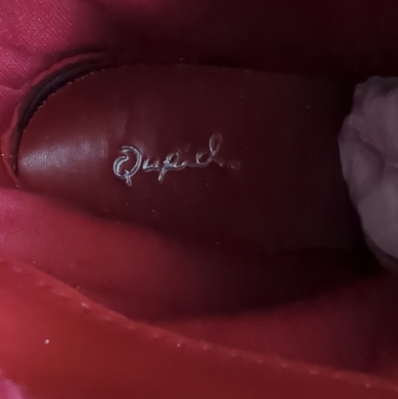 QUPID RED SUEDE PU WOMEN'S BOOTIES - Picture 3 of 8